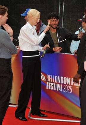 Ballad of a Small Player London Fim Festival premiere Tilda Swinton at the Ballad of a Small Player 69th BFI London Film Festival headline gala, day 2, Royal Festival Hall, Belvedere Road, on Thursday 09 October 2025 in London, England, UK.  CAP CAN CAN London UK Great Britain Copyright: xCanxNguyen CapitalxPicturesx