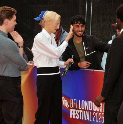 Ballad of a Small Player London Fim Festival premiere Tilda Swinton at the Ballad of a Small Player 69th BFI London Film Festival headline gala, day 2, Royal Festival Hall, Belvedere Road, on Thursday 09 October 2025 in London, England, UK.  CAP CAN CAN London UK Great Britain Copyright: xCanxNguyen CapitalxPicturesx