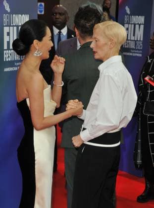 Ballad of a Small Player London Fim Festival premiere Fala Chen and Tilda Swinton at the Ballad of a Small Player 69th BFI London Film Festival headline gala, day 2, Royal Festival Hall, Belvedere Road, on Thursday 09 October 2025 in London, England, UK.  CAP CAN CAN London UK Great Britain Copyright: xCanxNguyen CapitalxPicturesx