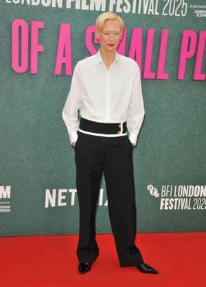 Ballad of a Small Player London Fim Festival premiere Tilda Swinton at the Ballad of a Small Player 69th BFI London Film Festival headline gala, day 2, Royal Festival Hall, Belvedere Road, on Thursday 09 October 2025 in London, England, UK.  CAP CAN CAN London UK Great Britain Copyright: xCanxNguyen CapitalxPicturesx