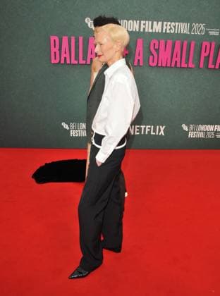 Ballad of a Small Player London Fim Festival premiere Tilda Swinton at the Ballad of a Small Player 69th BFI London Film Festival headline gala, day 2, Royal Festival Hall, Belvedere Road, on Thursday 09 October 2025 in London, England, UK.  CAP CAN CAN London UK Great Britain Copyright: xCanxNguyen CapitalxPicturesx