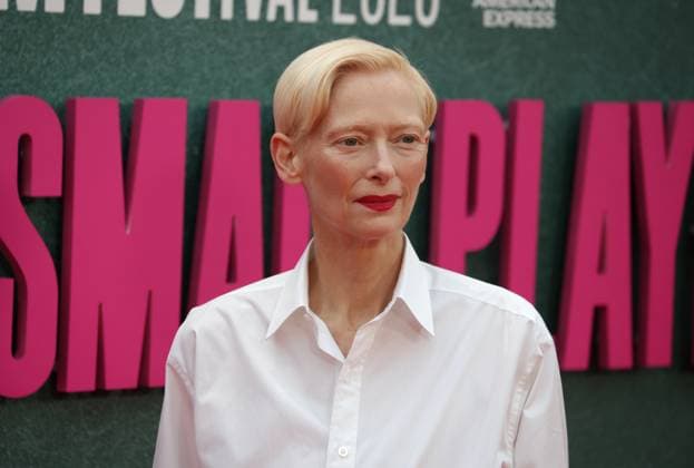 UK premiere of Ballad of a Small Player Tilda Swinton at the UK premiere of Ballad of a Small Player at the 69th BFI London Film Festival at The Royal Festival Hall in London. London Royal Festival Hall UK Copyright: xFredxDuvalx