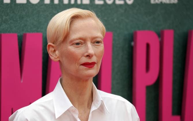 UK premiere of Ballad of a Small Player Tilda Swinton at the UK premiere of Ballad of a Small Player at the 69th BFI London Film Festival at The Royal Festival Hall in London. London Royal Festival Hall UK Copyright: xFredxDuvalx