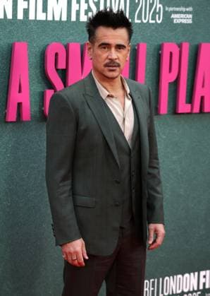 UK premiere of Ballad of a Small Player Colin Farrell at the UK premiere of Ballad of a Small Player at the 69th BFI London Film Festival at The Royal Festival Hall in London. London Royal Festival Hall UK Copyright: xFredxDuvalx