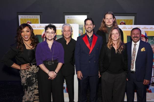 New York premiere of Re-Election at the Regal Union Square Featuring: (L-R) Kym Whitley, Bex Taylor-Klaus, Tony Danza, Adam Saunders (Director, Writer, Producer, Cast), Mac Hendricks (Producer), Eriks Hampson (Producer) and Rizwan Manji Where: New York, New York, United States When: 09 Oct 2025 Credit: Marion Curtis StarPix for Picturehouse INSTARimages EDITORIAL USE ONLY. NOT FOR USE BY NEWSPAPERS BASED IN THE UK. Copyright: xMarionxCurtisx xStarPixxforxPicturehousex instar55167165