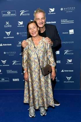 Heinrich Schafmeister with his wife Jutta Schafmeister at the presentation of the German Acting Award 2025 at the Hotel Pullman Berlin Schweizerhof Berlin, 09 10 2025 Foto:xF.xKernx xFuturexImagex schauspielrpreis_5091