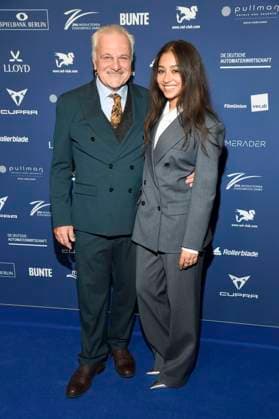 Bernhard Schütz and Samirah Breuer at the German Acting Award 2025 ceremony at the Hotel Pullman Berlin Schweizerhof Berlin, 09 10 2025 Foto:xF.xKernx xFuturexImagex schauspielrpreis_5099