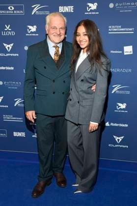 Bernhard Schütz and Samirah Breuer at the German Acting Award 2025 ceremony at the Hotel Pullman Berlin Schweizerhof Berlin, 09 10 2025 Foto:xF.xKernx xFuturexImagex schauspielrpreis_5100