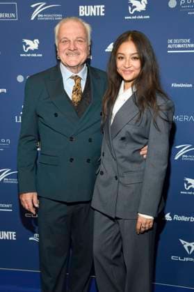Bernhard Schütz and Samirah Breuer at the German Acting Award 2025 ceremony at the Hotel Pullman Berlin Schweizerhof Berlin, 09 10 2025 Foto:xF.xKernx xFuturexImagex schauspielrpreis_5101