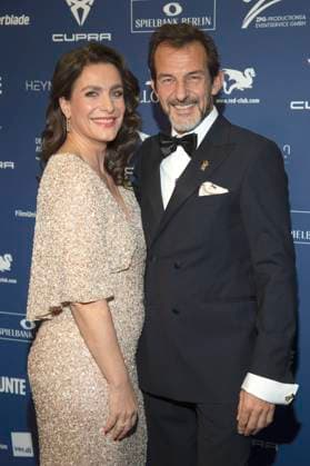 Nadine Heidenreich and Hans Werner Meyer at the presentation of the German Drama Award 2025 at the Hotel Pullman Berlin Schweizerhof Berlin, 09 10 2025 Foto:xF.xKernx xFuturexImagex schauspielrpreis_5145