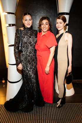 Beritan Balci, Ilknur Boyraz and Luise Aschenbrenner at the German Acting Award 2025 ceremony at the Hotel Pullman Berlin Schweizerhof Berlin, 09 10 2025 Foto:xF.xKernx xFuturexImagex schauspielrpreis_5196