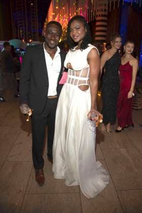 Jerry Kwarteng and Victoire Laly at the presentation of the German Acting Award 2025 at the Hotel Pullman Berlin Schweizerhof Berlin, 09 10 2025 Foto:xF.xKernx xFuturexImagex schauspielrpreis_5232