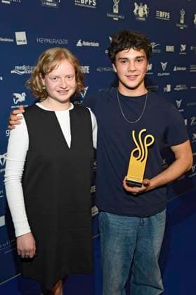 Luise von Stein and Carlo Krammling at the presentation of the German Acting Award 2025 at the Hotel Pullman Berlin Schweizerhof Berlin, 09 10 2025 Foto:xF.xKernx xFuturexImagex schauspielrpreis_5251
