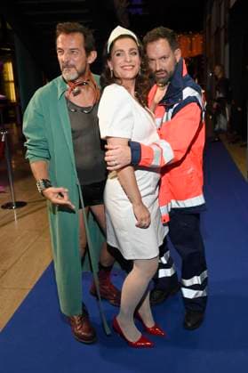 Hans Werner Meyer, Nadine Heidenreich and Christian Senger at the presentation of the German Acting Award 2025 at the Hotel Pullman Berlin Schweizerhof Berlin, 09 10 2025 Foto:xF.xKernx xFuturexImagex schauspielrpreis_5268