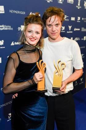 Linda Blümchen and Simon Steinhorst at the presentation of the German Acting Award 2025 at the Hotel Pullman Berlin Schweizerhof Berlin, 09 10 2025 Foto:xF.xKernx xFuturexImagex schauspielrpreis_5298