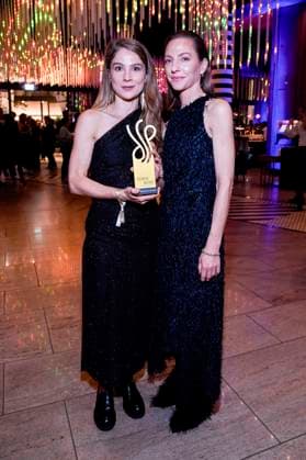 Lea Ruckpaul and Katharina Schüttler at the German Acting Award 2025 ceremony at the Hotel Pullman Berlin Schweizerhof Berlin, 09 10 2025 Foto:xF.xKernx xFuturexImagex schauspielrpreis_5331