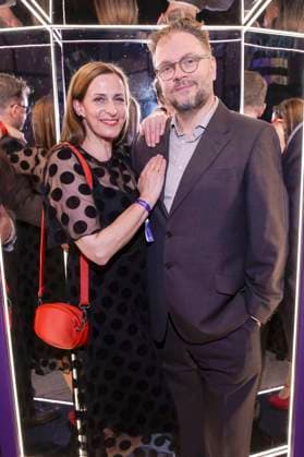 Ulrike Frank with husband Marc Schubring at the German Acting Award 2025 ceremony at the Hotel Pullman Berlin Schweizerhof Berlin, 09 10 2025 Foto:xF.xKernx xFuturexImagex schauspielrpreis_5334