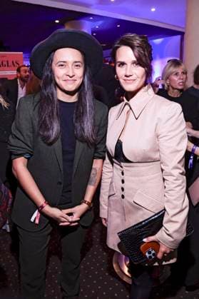 Diana Kinnert and Yara Hoffmann at the presentation of the German Acting Award 2025 at the Hotel Pullman Berlin Schweizerhof Berlin, 09 10 2025 Foto:xF.xKernx xFuturexImagex schauspielrpreis_5335