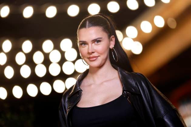 TV actress Nelly Nelnoire at the premiere party of RTL2s Der Promihof at the Gertrudenhof Hürth, 09 10 2025 NRW Germany Copyright: xChristophxHardtx