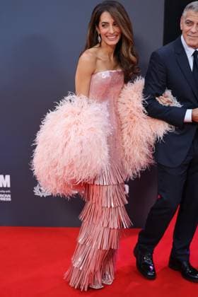 . 10 10 2025. London, United Kingdom. George and Amal Clooney arriving at the Jay Kelly premiere at the London Film Festival.  xStephenxLockx xi-Imagesx IIM-26289-0002