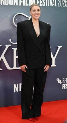 Screening of Jay Kelly at the Southbank Centre, Royal Festival Hall as part of the BFI London Film Festival Featuring: Greta Gerwig Where: London, United Kingdom When: 10 Oct 2025 Credit: Cover Images EDITORIAL USE ONLY. NOT FOR USE BY NEWSPAPERS BASED IN THE UK. Copyright: xx coverimg55168258