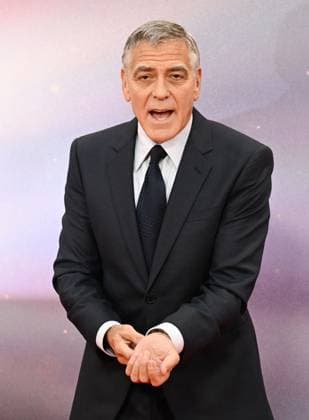 American actor George Clooney attends the premiere of Jay Kelly at the 69th BFI London Film Festival in London, England on Friday, October 10, 2025.  LON20251010120 RUNExHELLESTAD