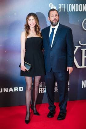 Jay Kelly UK premiere, BFI London Film Festival, Royal Festival Hall, London, 10 October 2025. Jackie Sandler and Adam Sandler attends the BFI London Film Festival; the UK premiere of JAY KELLY on Friday 10 October 2025 at Royal Festival Hall, London. ., Credit:Julie Edwards Avalon  Copyright: xJuliexEdwardsx xAvalonx 1044592600