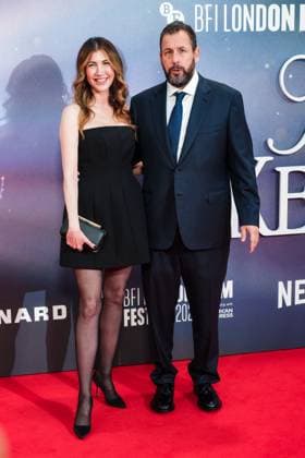Jay Kelly UK premiere, BFI London Film Festival, Royal Festival Hall, London, 10 October 2025. Jackie Sandler and Adam Sandler attends the BFI London Film Festival; the UK premiere of JAY KELLY on Friday 10 October 2025 at Royal Festival Hall, London. ., Credit:Julie Edwards Avalon  Copyright: xJuliexEdwardsx xAvalonx 1044592608