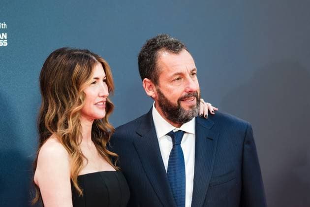 Jay Kelly UK premiere, BFI London Film Festival, Royal Festival Hall, London, 10 October 2025. Jackie Sandler and Adam Sandler attends the BFI London Film Festival; the UK premiere of JAY KELLY on Friday 10 October 2025 at Royal Festival Hall, London. ., Credit:Julie Edwards Avalon  Copyright: xJuliexEdwardsx xAvalonx 1044593040