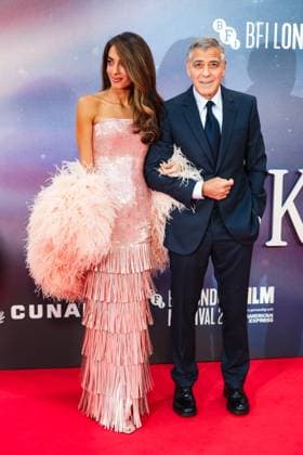 Jay Kelly UK premiere, BFI London Film Festival, Royal Festival Hall, London, 10 October 2025. George Clooney and Amal Clooney attends the BFI London Film Festival; the UK premiere of JAY KELLY on Friday 10 October 2025 at Royal Festival Hall, London. ., Credit:Julie Edwards Avalon  Copyright: xJuliexEdwardsx xAvalonx 1044592422
