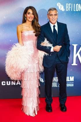 Jay Kelly UK premiere, BFI London Film Festival, Royal Festival Hall, London, 10 October 2025. George Clooney and Amal Clooney attends the BFI London Film Festival; the UK premiere of JAY KELLY on Friday 10 October 2025 at Royal Festival Hall, London. ., Credit:Julie Edwards Avalon  Copyright: xJuliexEdwardsx xAvalonx 1044592456