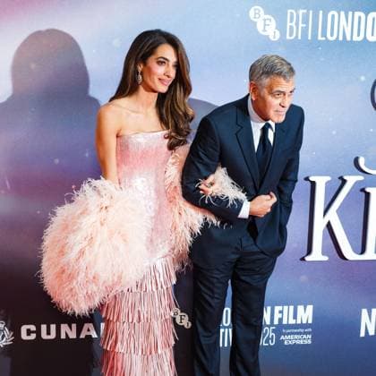 Jay Kelly UK premiere, BFI London Film Festival, Royal Festival Hall, London, 10 October 2025. George Clooney and Amal Clooney attends the BFI London Film Festival; the UK premiere of JAY KELLY on Friday 10 October 2025 at Royal Festival Hall, London. ., Credit:Julie Edwards Avalon  Copyright: xJuliexEdwardsx xAvalonx 1044592476