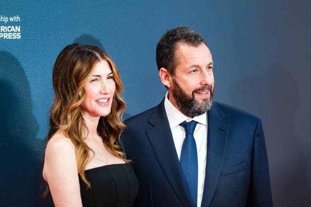 Jay Kelly UK premiere, BFI London Film Festival, Royal Festival Hall, London, 10 October 2025. Jackie Sandler and Adam Sandler attends the BFI London Film Festival; the UK premiere of JAY KELLY on Friday 10 October 2025 at Royal Festival Hall, London. ., Credit:Julie Edwards Avalon  Copyright: xJuliexEdwardsx xAvalonx 1044593058