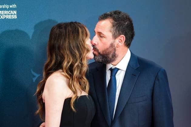 Jay Kelly UK premiere, BFI London Film Festival, Royal Festival Hall, London, 10 October 2025. Jackie Sandler and Adam Sandler attends the BFI London Film Festival; the UK premiere of JAY KELLY on Friday 10 October 2025 at Royal Festival Hall, London. ., Credit:Julie Edwards Avalon  Copyright: xJuliexEdwardsx xAvalonx 1044593067