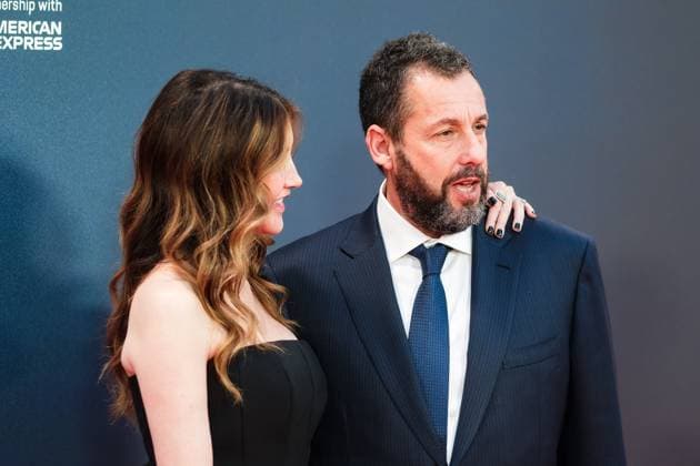 Jay Kelly UK premiere, BFI London Film Festival, Royal Festival Hall, London, 10 October 2025. Jackie Sandler and Adam Sandler attends the BFI London Film Festival; the UK premiere of JAY KELLY on Friday 10 October 2025 at Royal Festival Hall, London. ., Credit:Julie Edwards Avalon  Copyright: xJuliexEdwardsx xAvalonx 1044593078