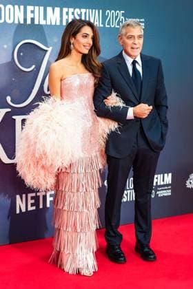 Jay Kelly UK premiere, BFI London Film Festival, Royal Festival Hall, London, 10 October 2025. George Clooney and Amal Clooney attends the BFI London Film Festival; the UK premiere of JAY KELLY on Friday 10 October 2025 at Royal Festival Hall, London. ., Credit:Julie Edwards Avalon  Copyright: xJuliexEdwardsx xAvalonx 1044592503