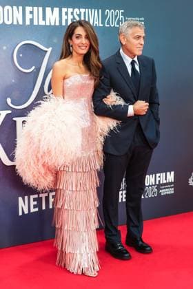 Jay Kelly UK premiere, BFI London Film Festival, Royal Festival Hall, London, 10 October 2025. George Clooney and Amal Clooney attends the BFI London Film Festival; the UK premiere of JAY KELLY on Friday 10 October 2025 at Royal Festival Hall, London. ., Credit:Julie Edwards Avalon  Copyright: xJuliexEdwardsx xAvalonx 1044592511