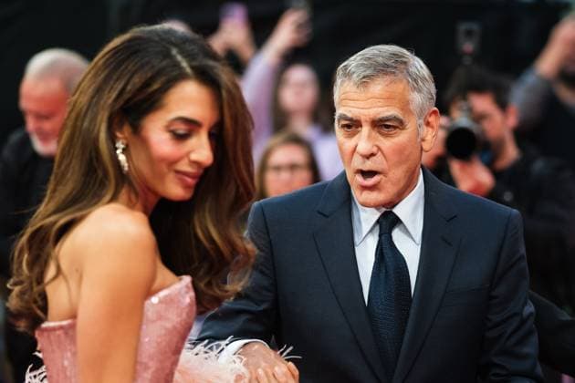 Jay Kelly UK premiere, BFI London Film Festival, Royal Festival Hall, London, 10 October 2025. George Clooney and Amal Clooney attends the BFI London Film Festival; the UK premiere of JAY KELLY on Friday 10 October 2025 at Royal Festival Hall, London. ., Credit:Julie Edwards Avalon  Copyright: xJuliexEdwardsx xAvalonx 1044592875