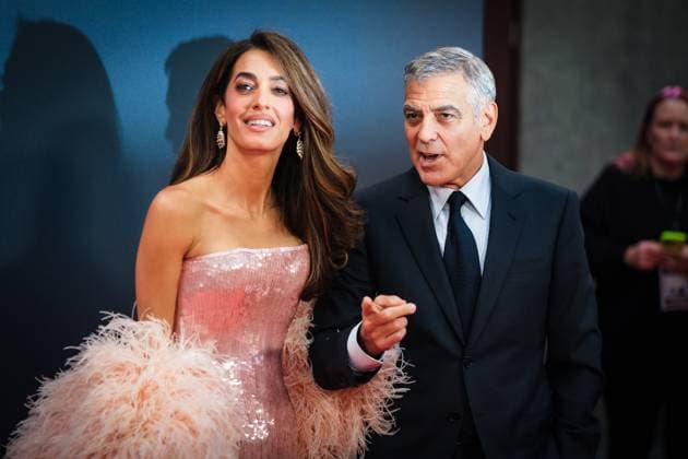 Jay Kelly UK premiere, BFI London Film Festival, Royal Festival Hall, London, 10 October 2025. George Clooney and Amal Clooney attends the BFI London Film Festival; the UK premiere of JAY KELLY on Friday 10 October 2025 at Royal Festival Hall, London. ., Credit:Julie Edwards Avalon  Copyright: xJuliexEdwardsx xAvalonx 1044592885