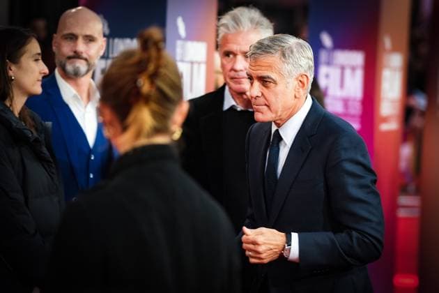 Jay Kelly UK premiere, BFI London Film Festival, Royal Festival Hall, London, 10 October 2025. George Clooney attends the BFI London Film Festival; the UK premiere of JAY KELLY on Friday 10 October 2025 at Royal Festival Hall, London. ., Credit:Julie Edwards Avalon  Copyright: xJuliexEdwardsx xAvalonx 1044593217