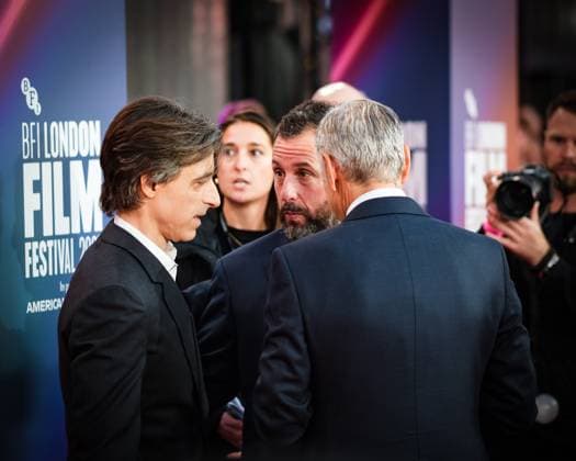 Jay Kelly UK premiere, BFI London Film Festival, Royal Festival Hall, London, 10 October 2025. George Clooney, Adam Sandler and Noah Baumbach attends the BFI London Film Festival; the UK premiere of JAY KELLY on Friday 10 October 2025 at Royal Festival Hall, London. ., Credit:Julie Edwards Avalon  Copyright: xJuliexEdwardsx xAvalonx 1044593259