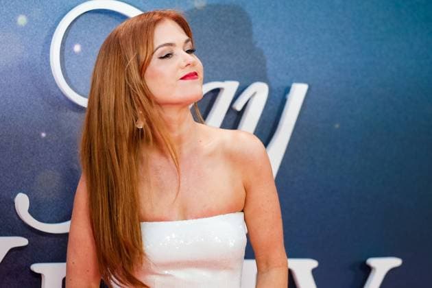 Jay Kelly UK premiere, BFI London Film Festival, Royal Festival Hall, London, 10 October 2025. Isla Fisher attends the BFI London Film Festival; the UK premiere of JAY KELLY on Friday 10 October 2025 at Royal Festival Hall, London. ., Credit:Julie Edwards Avalon  Copyright: xJuliexEdwardsx xAvalonx 1044592985