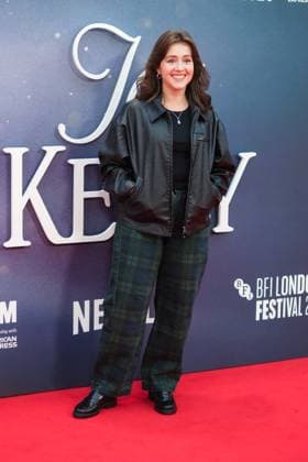 Jay Kelly UK premiere, BFI London Film Festival, Royal Festival Hall, London, 10 October 2025. Carly Sophia Davies attends the BFI London Film Festival; the UK premiere of JAY KELLY on Friday 10 October 2025 at Royal Festival Hall, London. ., Credit:Julie Edwards Avalon  Copyright: xJuliexEdwardsx xAvalonx 1044592187