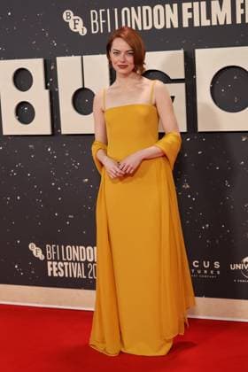. 10 10 2025. London, United Kingdom. Emma Stone arriving at the Bugonia premiere at the London Film Festival.  xStephenxLockx xi-Imagesx IIM-26288-0003
