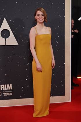 . 10 10 2025. London, United Kingdom. Emma Stone arriving at the Bugonia premiere at the London Film Festival.  xStephenxLockx xi-Imagesx IIM-26288-0008