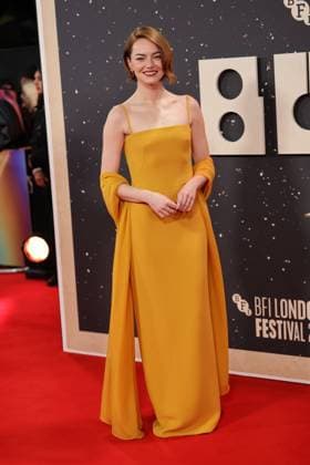 . 10 10 2025. London, United Kingdom. Emma Stone arriving at the Bugonia premiere at the London Film Festival.  xStephenxLockx xi-Imagesx IIM-26288-0021