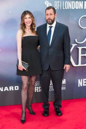 Jackie Sandler with husband Adam Sandler at the premiere of the feature film Jay Kelly at the 69 BFI London Film Festival 2025 at the Royal Festival Hall London, 10 10 2025 Foto:xJ.xEdwardsx xFuturexImagex kelly_5042