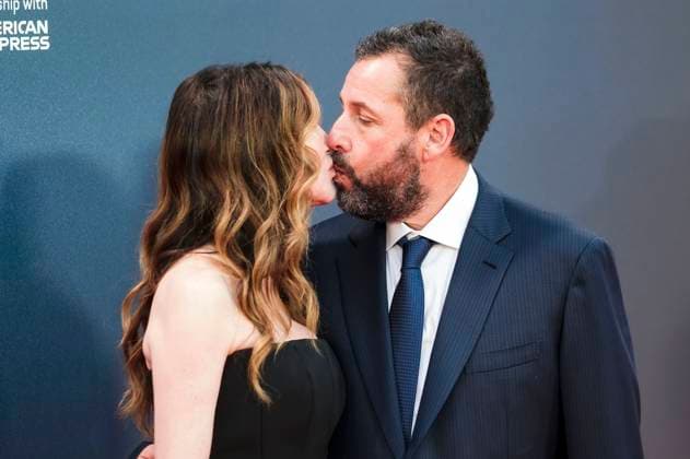 Jackie Sandler with husband Adam Sandler at the premiere of the feature film Jay Kelly at the 69 BFI London Film Festival 2025 at the Royal Festival Hall London, 10 10 2025 Foto:xJ.xEdwardsx xFuturexImagex kelly_5045