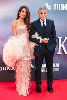 George Clooney with wife Amal Clooney at the premiere of the feature film Jay Kelly at the 69 BFI London Film Festival 2025 at the Royal Festival Hall London, 10 10 2025 Foto:xJ.xEdwardsx xFuturexImagex kelly_5063