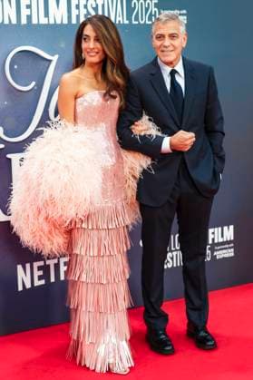 George Clooney with wife Amal Clooney at the premiere of the feature film Jay Kelly at the 69 BFI London Film Festival 2025 at the Royal Festival Hall London, 10 10 2025 Foto:xJ.xEdwardsx xFuturexImagex kelly_5066